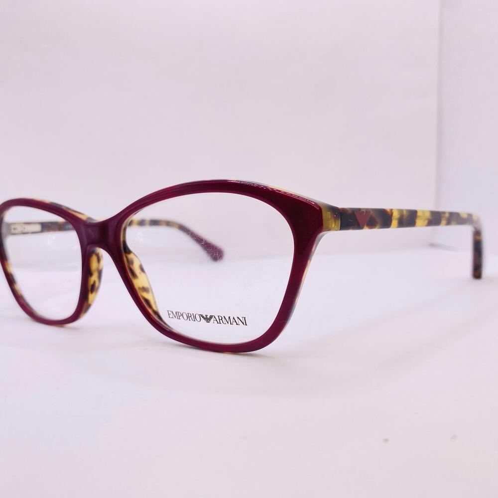 Emporio Armani Eyeglasses Frames EA 3040 5266 55 [] 16 140 Maroon Tortoise